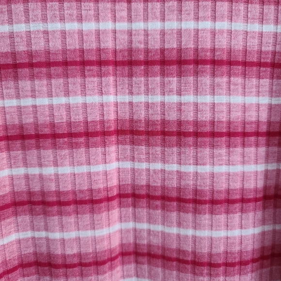 Lularoe Carly XX-Small Pink White striped … - Picture 4 of 7